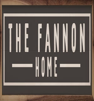 Personalized Name Home Border Black